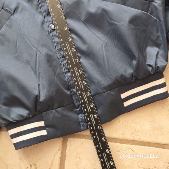 Cardinal 2024 VIDCON 9 Creator Embroidered Blue Satin Varsity Bomber Jacket EUC - Picture 9 of 11